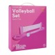 Jeu gonflable de volley-ball rose
